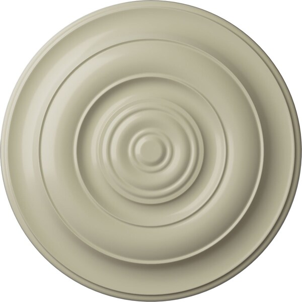 Ekena Millwork Niobe Ceiling Medallion (Fits Canopies up to 8 5/8"), Hand-Painted Clear Yellow, 18"OD x 1 1/2"P CM18NICYF - main